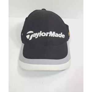 TaylorMade Hat Black Golf Cap TP Ball Adjustable Strapback TMAX Gear Embroidered